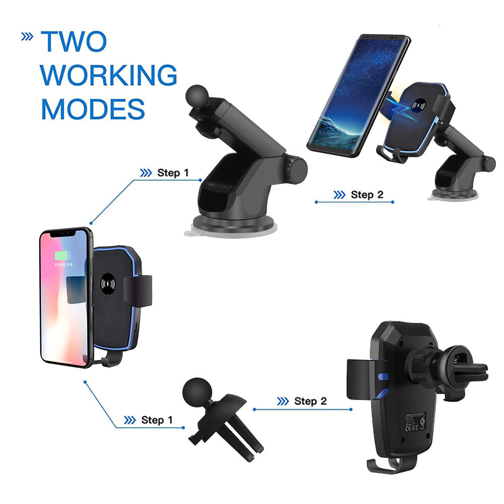Qi Wireless Car Charger Mount - Sdoutfit