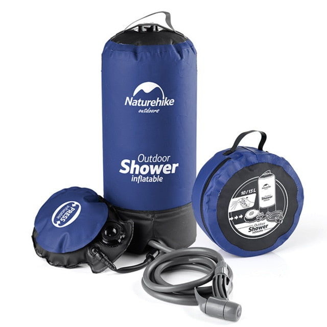 11L Inflatable Shower Bag With Foot Pump - Sdoutfit