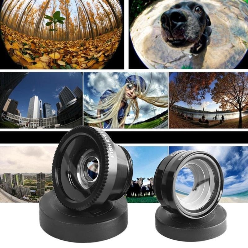 3 In 1 Wide Angle Macro Fish Eye Mobile Phone Lens - Sdoutfit